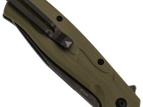 Складной нож SRM 221X-GP blackwash сталь 14C28N, рукоять OD Green G10