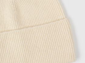 Шапка с отворотом, Бежевый