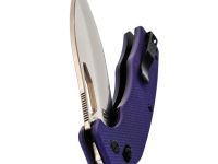 Складной нож Obertech ns-01 Drop point satin, сталь VG-10, рукоять G10, фиолетовый