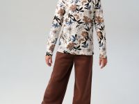 Фуфайка трикотажная для девочек (футболка с длинными рукавами)