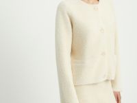 Кардиган с округлой горловиной