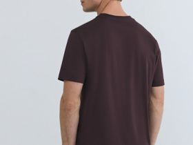 Базовая футболка из хлопка, Фиолетовый