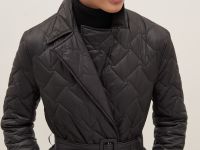 Полупальто утепленное с поясом