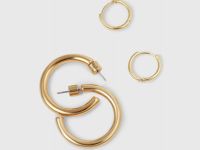 Серьги, 2 пары, Золотой