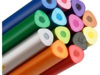 Набор карандашей цветных пластиковые Гамма "Мультики" 12 цв. +1 серебряный, трехгранные, заточен., к