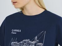 Футболка в морском стиле, Синий