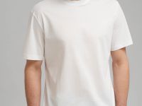 Футболка прямого кроя из мерсеризованного хлопка