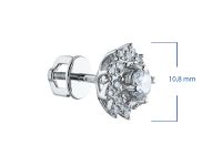 Пусеты из белого золота э0912пс11190200_white