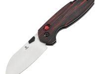 Складной нож Tenable Model 6, сталь 14C28N, рукоять G10 черно-красная