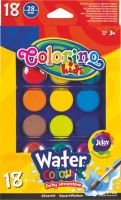 Набор акварели Colorino 18 цветов европодвес