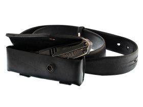 Чехол горизонтальный для складного ножа на пояс, 130 мм, 1 кнопка