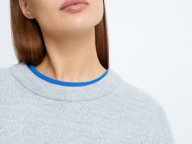 Вязаный джемпер с принтом из коллаборации с maneken