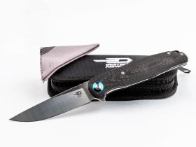 Складной нож Bestech Knives ASCOT, D2, Черно-серый карбон
