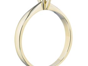 Классическое кольцо из желтого золота с бриллиантом э0301кц09152800