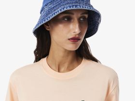 Женская футболка Lacoste свободного кроя из мягкого хлопка