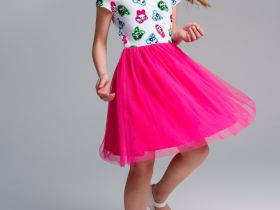 Платье трикотажное для девочек