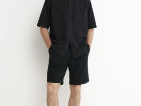 Шорты из пике, Черный