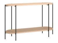 Консоль Смус 120x35 Древесный натуральный/Черный