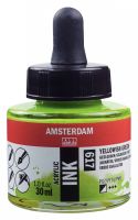 Чернила акриловые Talens "Amsterdam" 30 мл №617 Желтовато-зеленый