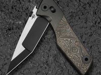 Складной нож Bestech Knives Cetus, сталь M390, рукоять карбон Copper Foil