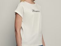 Футболка из мерсеризованного хлопка с принтом