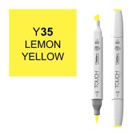 Маркер спиртовой BRUSH Touch Twin цв. Y35 желтый лимон