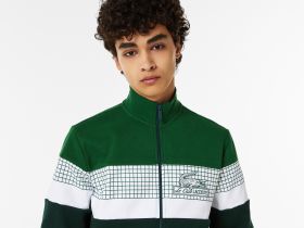 Мужская толстовка Lacoste приталенного кроя на молнии