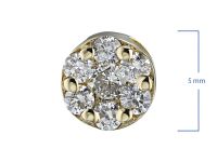 Классическая подвеска из желтого золота с бриллиантами э0301пд04152800