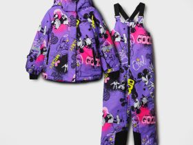 Комплект текстильный с полиуретановым покрытием для девочек: куртка, полукомбинезон