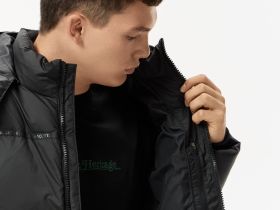 Мужская длинная куртка-пуховик Lacoste