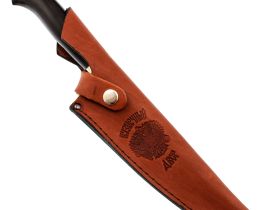 Нож "Шеф-де-Беф", сталь дамаск, рукоять граб