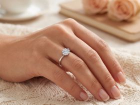 Кольцо из белого золота э4712кц04210651
