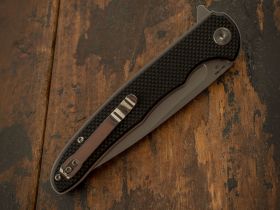 Складной нож CJRB Briar, сталь D2, рукоять G10, Black