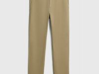 Брюки из твила, Бежевый