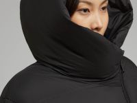 Стеганый пуховик с натуральным пухом