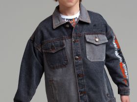 Куртка текстильная джинсовая для мальчиков