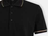 Поло с контрастной отделкой