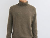 Свитер с содержанием шерсти, Коричневый