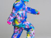 Комплект текстильный с полиуретановым покрытием для девочек: куртка, полукомбинезон