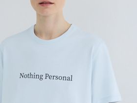 Футболка с принтом, Голубой