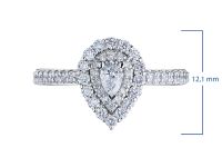 Кольцо из белого золота э4712кц10175500