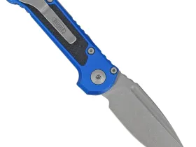 Автоматический нож Microtech LUDT Gen III, сталь M390, рукоять алюминий, синий