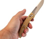 Складной нож Nimo Fat Dragon R12, сталь D2, желтый