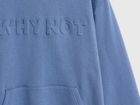 Худи с объёмным декором для мальчиков, Синий