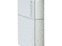 Зажигалка ZIPPO Logo с покрытием Glacier, латунь/сталь, белая, матовая, 38x13x57 мм