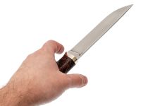 Нож Град, сталь D2, рукоять карельская береза