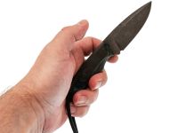 Нож Pocket Wolf Мини Тактик, сталь K340, рукоять микарта, зеленый