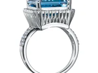 Кольцо из белого золота с топазом э4771кц04204020