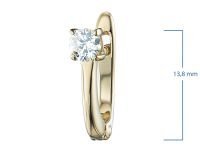 Серьги из желтого золота с бриллиантами э0301сг10200202