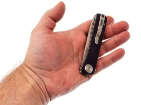 Складной нож Dr.Tech W3896GP, сталь D2, рукоять G10, фиолетовый